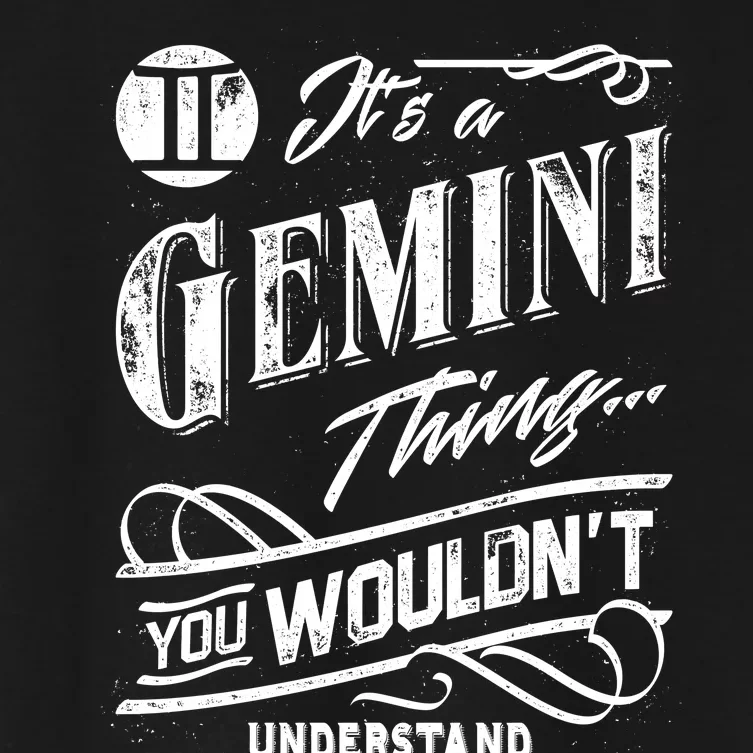 It's a Gemini Thing Zodiac Sign Horoscope Women's Crop Top Tee