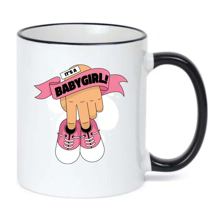 It's A Girl Black Color Changing Mug