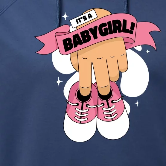 It's A Girl Performance Fleece Hoodie