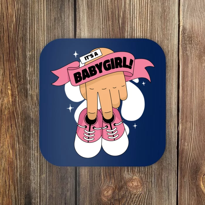 It's A Girl Coaster