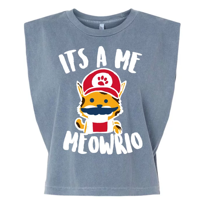 It's A Me Meowrio Garment-Dyed Women's Muscle Tee