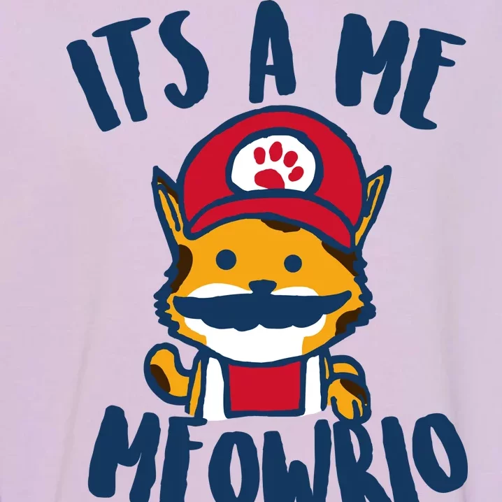 It's A Me Meowrio Garment-Dyed Sweatshirt