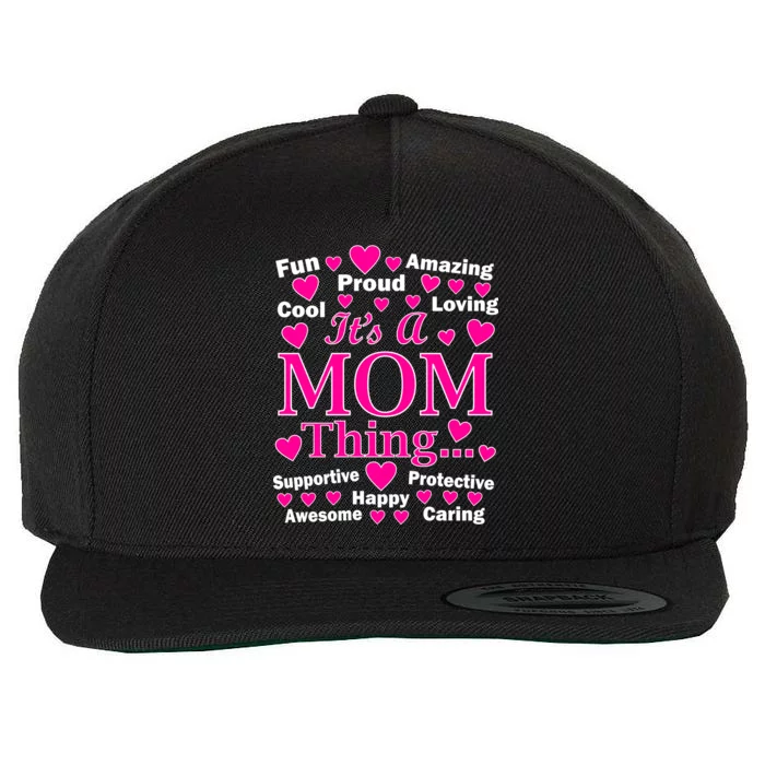 It's A Mom Thing Wool Snapback Cap