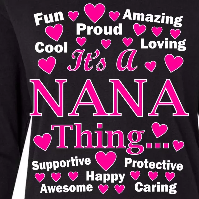 It's A Nana Thing Womens Cotton Relaxed Long Sleeve T-Shirt