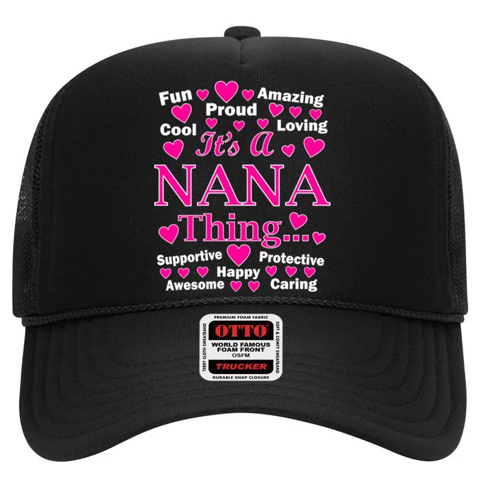 It's A Nana Thing High Crown Mesh Trucker Hat