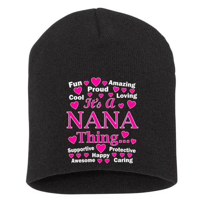 It's A Nana Thing Short Acrylic Beanie