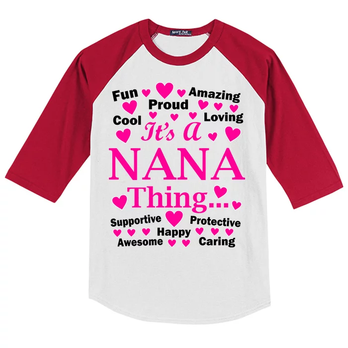 It's A Nana Thing Kids Colorblock Raglan Jersey