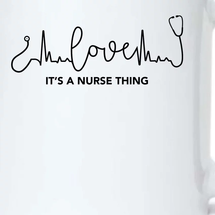 It's A Nurse Thing Black Color Changing Mug