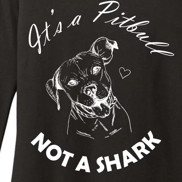 It's A Pitbull Not A Shark Womens CVC Long Sleeve Shirt