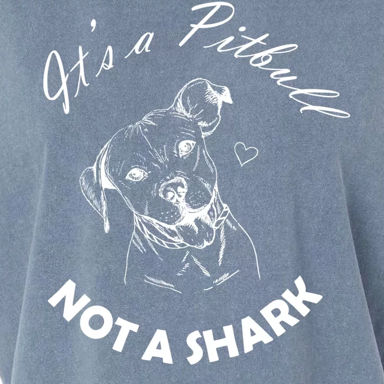 It's A Pitbull Not A Shark Garment-Dyed Women's Muscle Tee