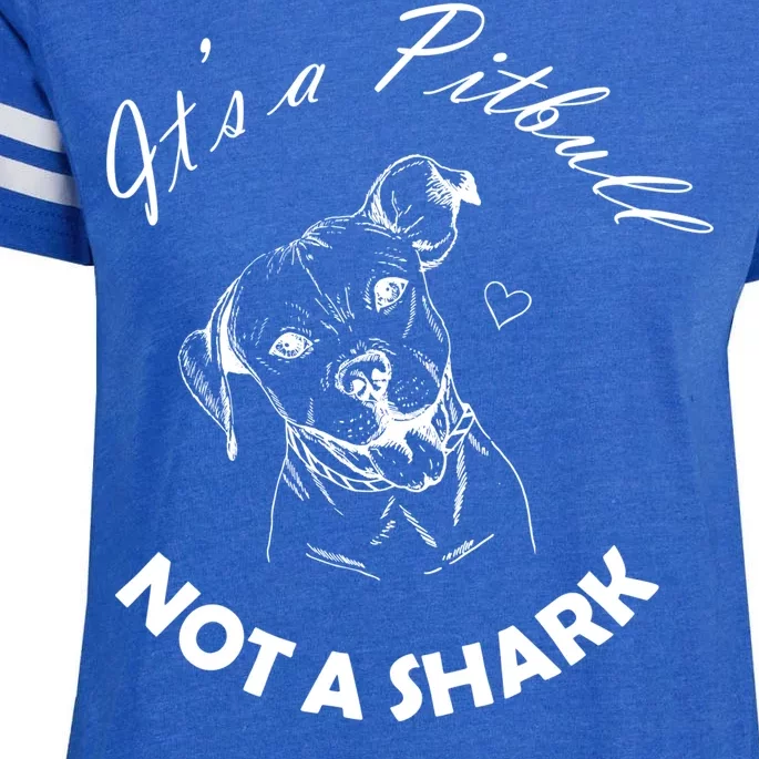 It's A Pitbull Not A Shark Enza Ladies Jersey Football T-Shirt