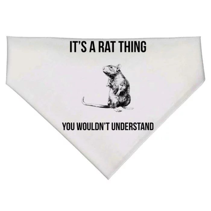 It's A Rat Thing You Wouldn't Understand USA-Made Doggie Bandana