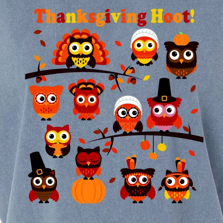 It's a Thanksgiving Hoot Owl Mashup Garment-Dyed Women's Muscle Tee