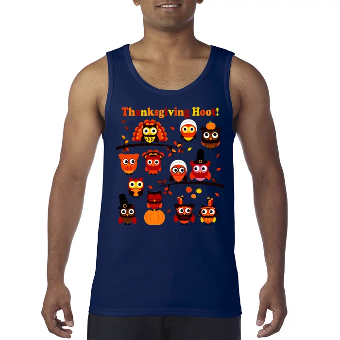 It's a Thanksgiving Hoot Owl Mashup Tank Top