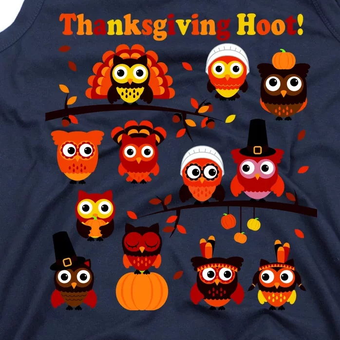 It's a Thanksgiving Hoot Owl Mashup Tank Top