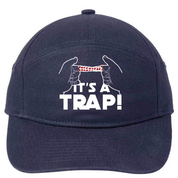 It's A Trap Chinese Finger Trap 7-Panel Snapback Hat