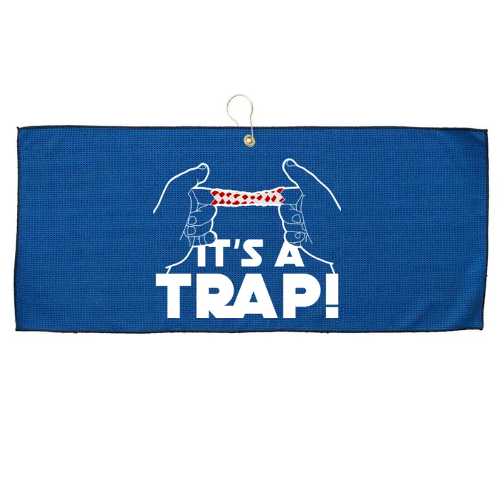 It's A Trap Chinese Finger Trap Large Microfiber Waffle Golf Towel