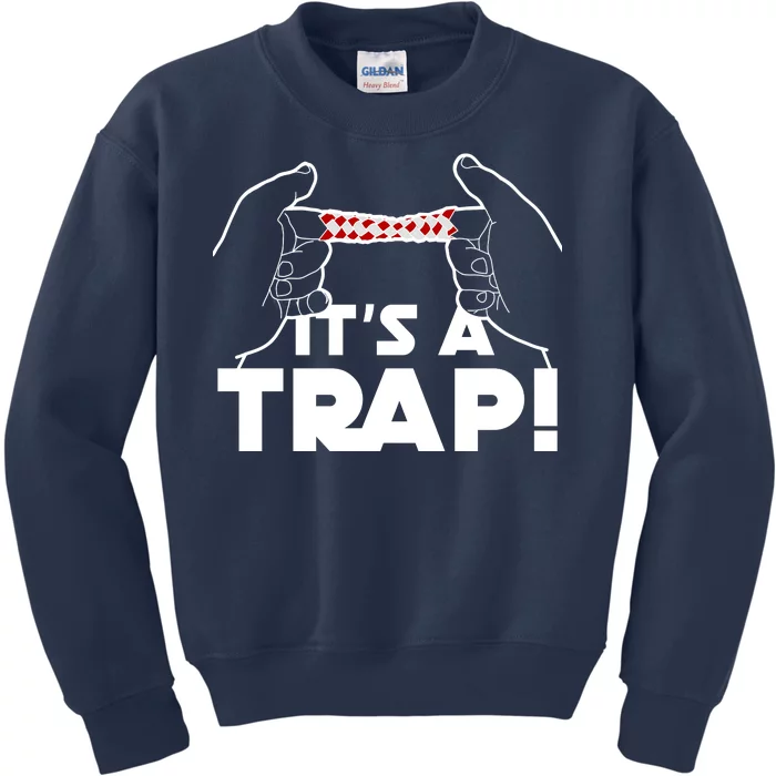 It's A Trap Chinese Finger Trap Kids Sweatshirt