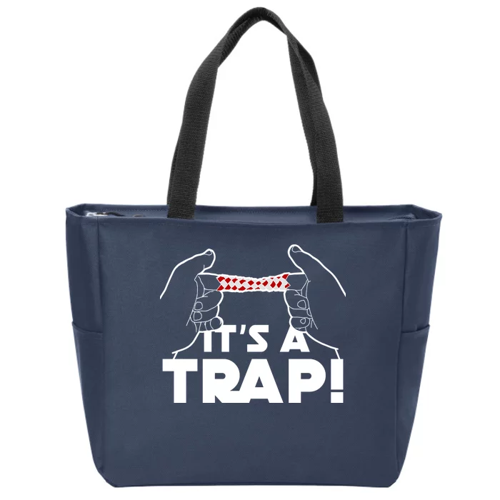 It's A Trap Chinese Finger Trap Zip Tote Bag