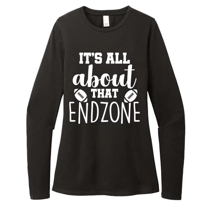 It's All About That End Zone Football Womens CVC Long Sleeve Shirt