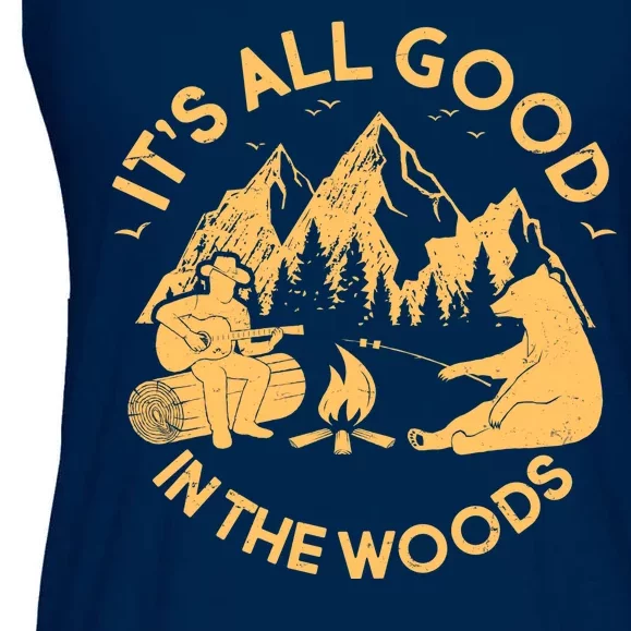 It's All Good In The Woods Wilderness Camping Ladies Essential Flowy Tank