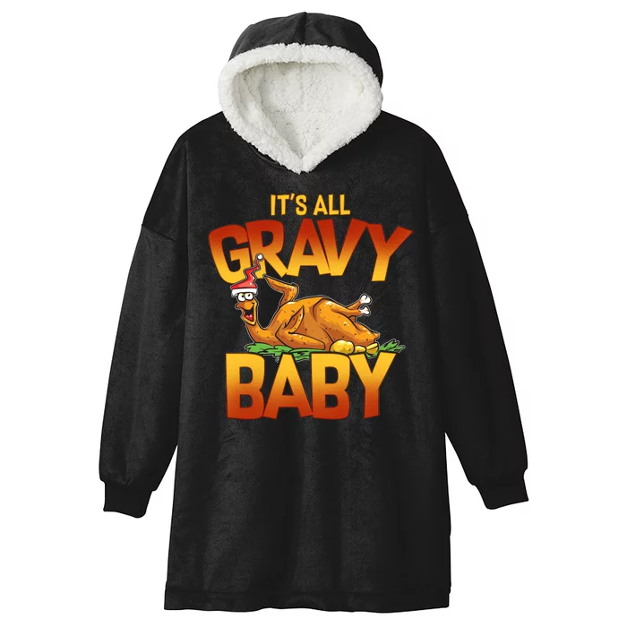 It's All Gravy Baby Hooded Wearable Blanket