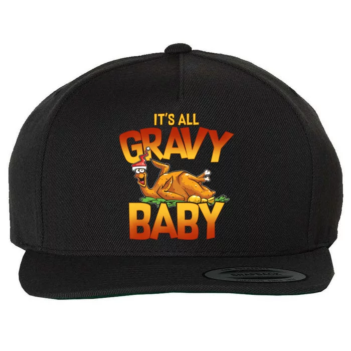 It's All Gravy Baby Wool Snapback Cap