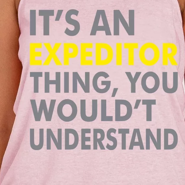 It's An Expeditor Thing Women's Knotted Racerback Tank