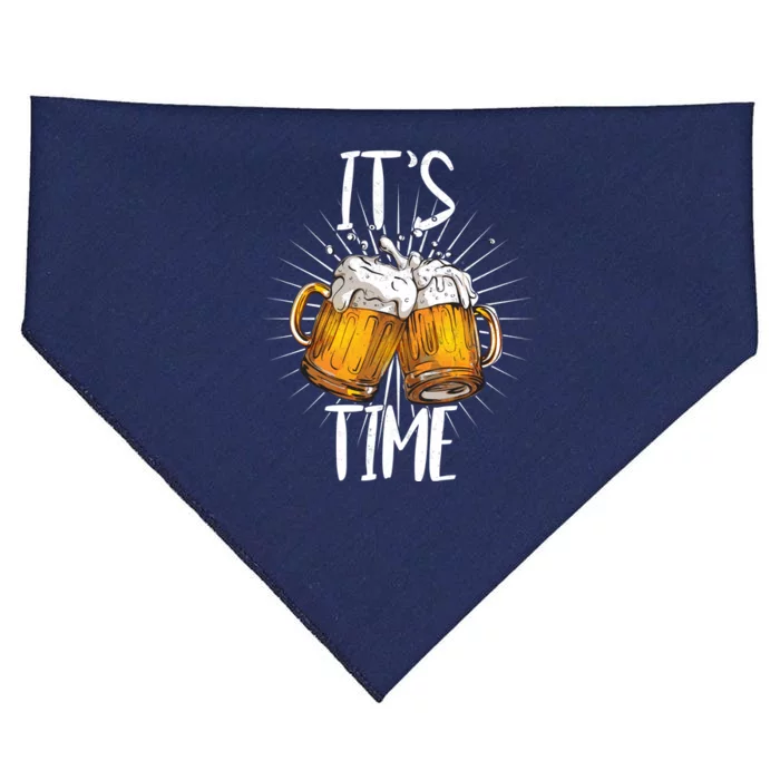 It's Beer Time USA-Made Doggie Bandana