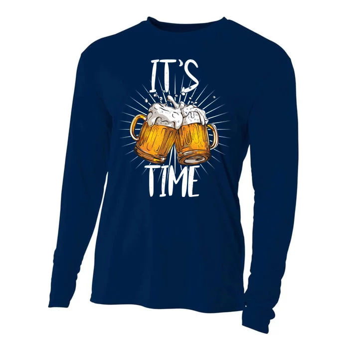 It's Beer Time Cooling Performance Long Sleeve Crew