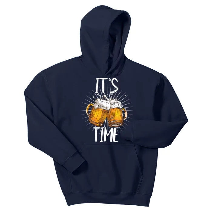 It's Beer Time Kids Hoodie