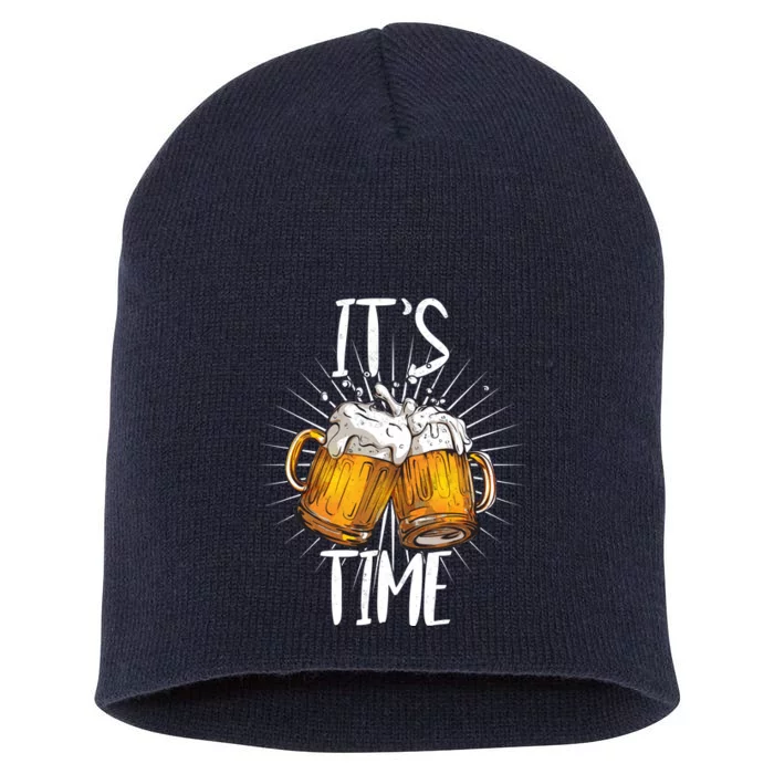 It's Beer Time Short Acrylic Beanie