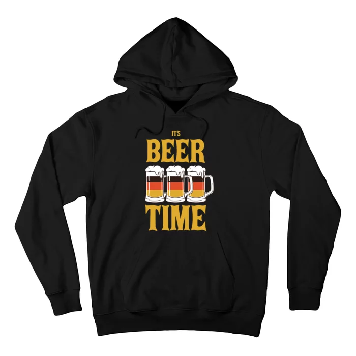 It's Beer Time German Flag Hoodie