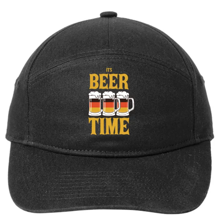 It's Beer Time German Flag 7-Panel Snapback Hat