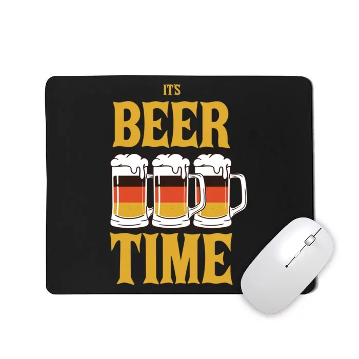 It's Beer Time German Flag Mousepad