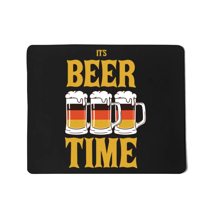 It's Beer Time German Flag Mousepad