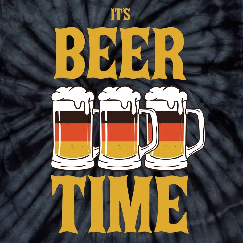 It's Beer Time German Flag Tie-Dye T-Shirt