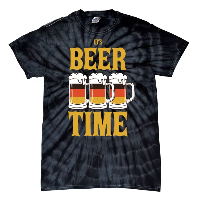 It's Beer Time German Flag Tie-Dye T-Shirt