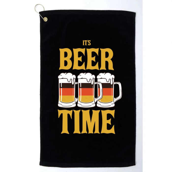 It's Beer Time German Flag Platinum Collection Golf Towel