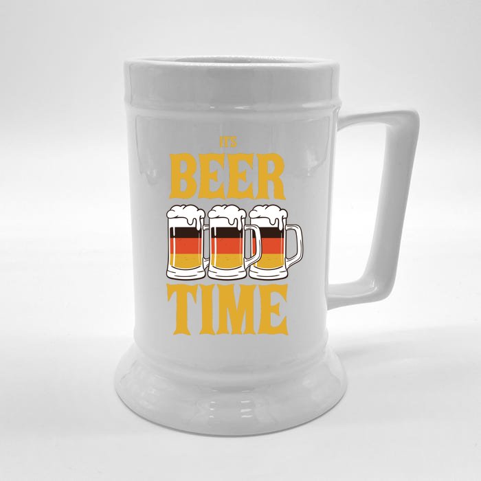 It's Beer Time German Flag Front & Back Beer Stein