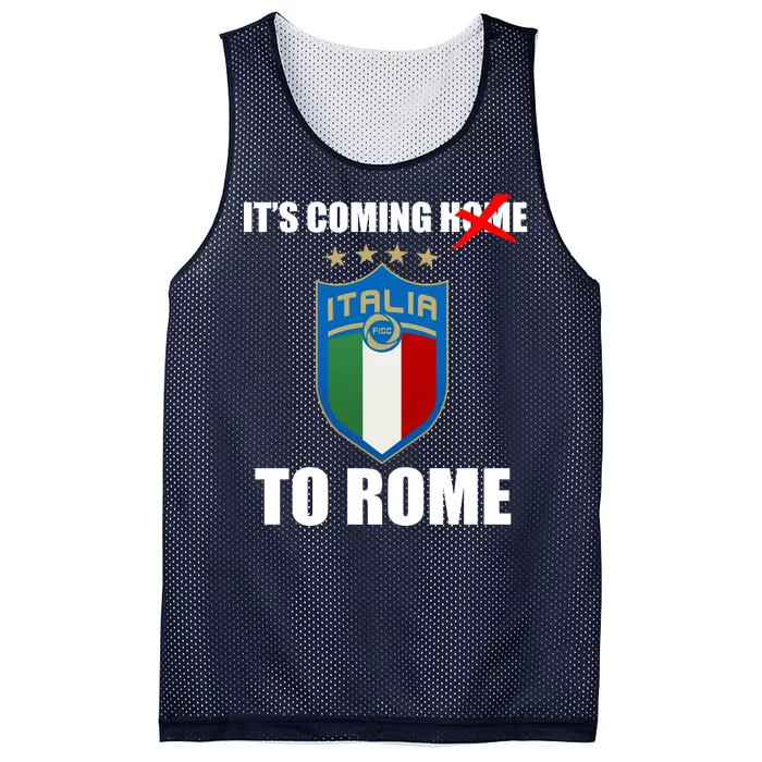 It's Coming To Rome Italy Soccer 2021 Italian Italia Champions Mesh Reversible Basketball Jersey Tank