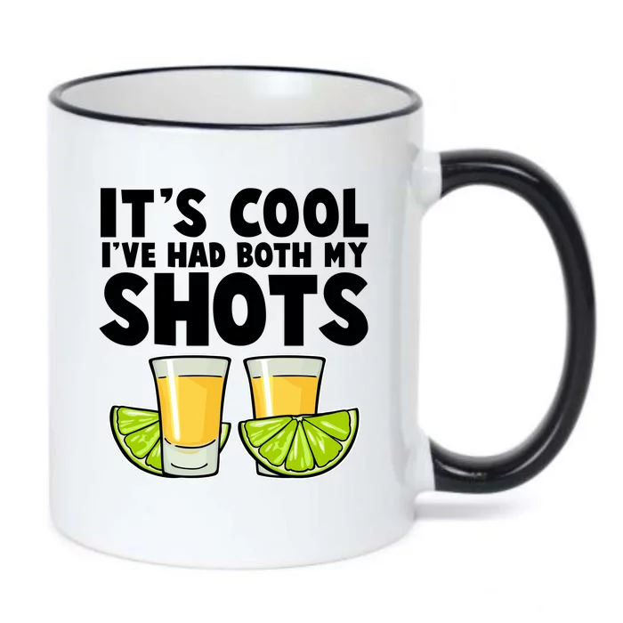 It's Cool I've Had Both My Shots Tequila Shots Black Color Changing Mug