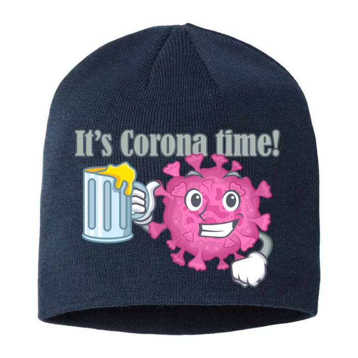 It's Corona Time Virus 8 1/2in Sustainable Knit Beanie