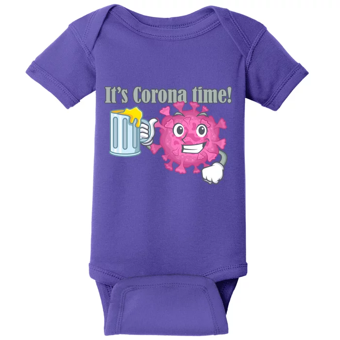 It's Corona Time Virus Baby Bodysuit