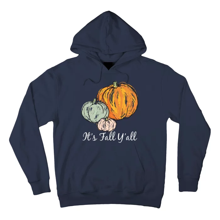 It's Fall Y'all Pumpkin Illustration Hoodie