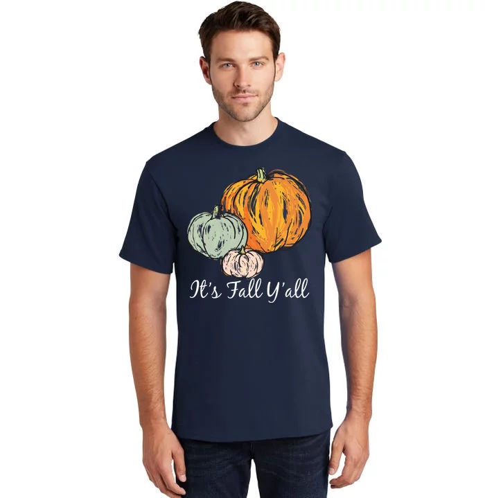 It's Fall Y'all Pumpkin Illustration Tall T-Shirt