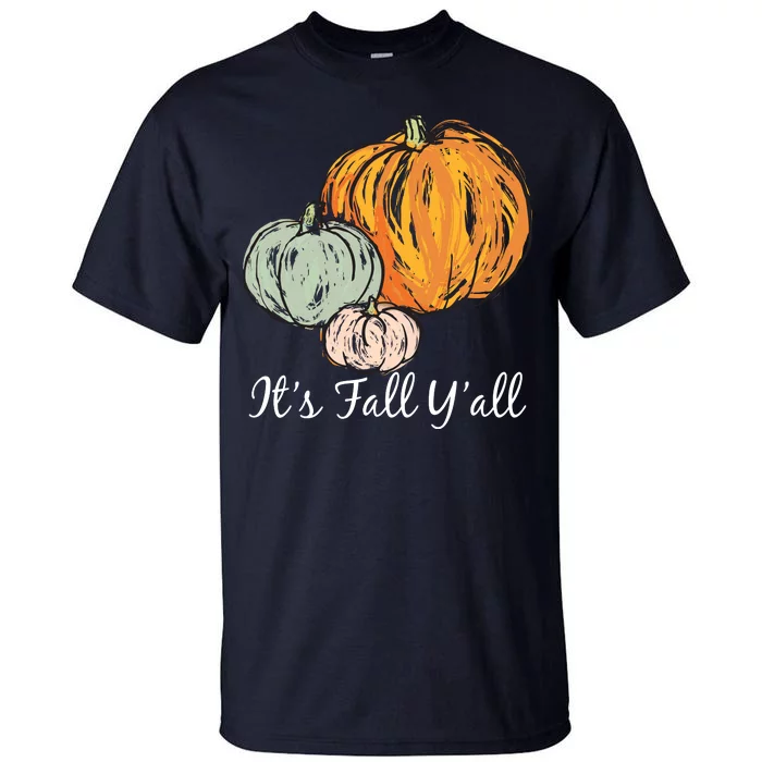 It's Fall Y'all Pumpkin Illustration Tall T-Shirt