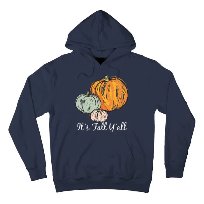 It's Fall Y'all Pumpkin Illustration Tall Hoodie