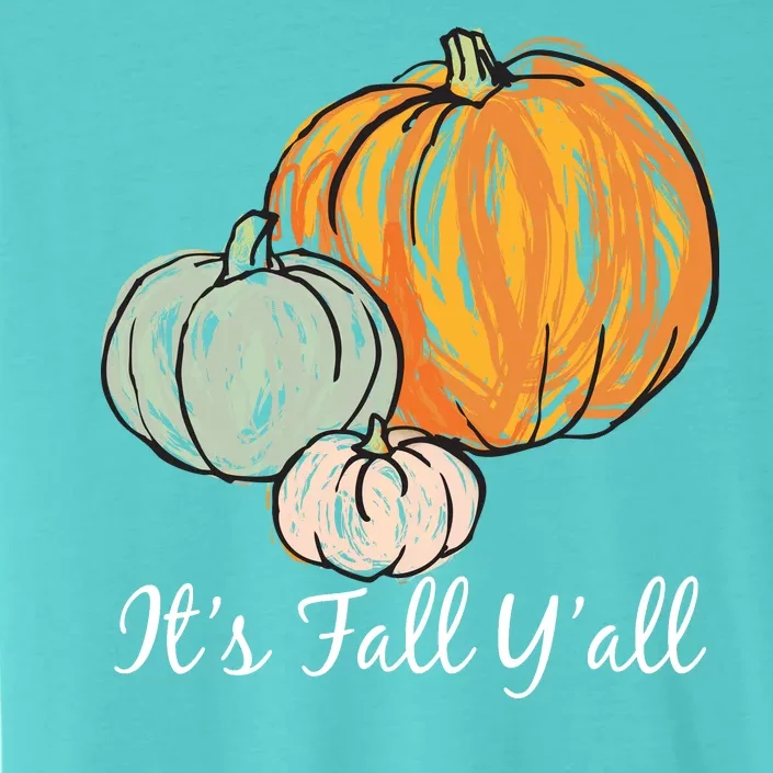 It's Fall Y'all Pumpkin Illustration ChromaSoft Performance T-Shirt