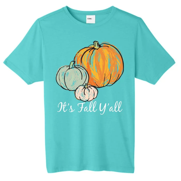 It's Fall Y'all Pumpkin Illustration ChromaSoft Performance T-Shirt